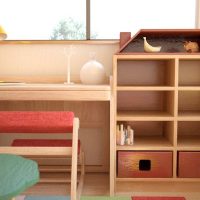 幼児〜小学校向けに北欧風家具でコーディネートしたかわいい子供部屋事例